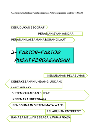 Soal sukat dan timbangan serta perdagangan di bawah seliaan syahbandar. Kerja Cuti Untuk Folio Sej