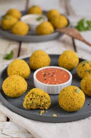 Baked Vegan Falafel Recipe With Canned Chickpeas Rezept Fettarme Rezepte Rezepte Backen