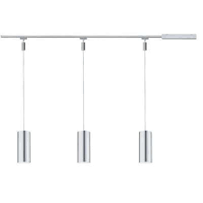 Led pendelleuchte aus pmma mit einer metallschiene swan modell genießen sie hochwertiges einmaliges design und zu unschlagbaren preisen bei viadurini. Paulmann Urail Set Retro Led Pendel Rot Chrom Matt Schienensystem 1 M Inkl Retro Led Dimmbar Paulmann Urail Paulmann Schienensysteme