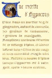 Texte Medieval Recette Recherche Google Recette Medievale Hypocras Cuisine Medievale