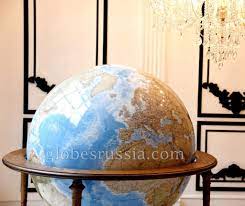 Mercatore large floor standing globe by zoffoli italian globes, item # art906. Exclusive Gift Large Landscape Globe On A Wood Stand D 51 Inch Buy A Big Globe From Globesrussia Com
