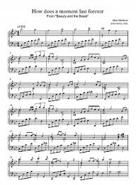 I'm convinced that no genuine success occurs except as a natural expression of the human heart's search for meaning. Alan Menken How Does A Moment Last Forever Noten Fur Piano Downloaden Fur Anfanger Klavier Solo Sku Pso0000506