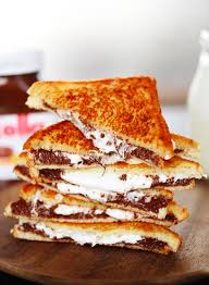 Grilled Nutella Marshmallow Sandwich Eat More Chocolate Nutella Desserts Dessert Sandwich Nutella Desserts Easy