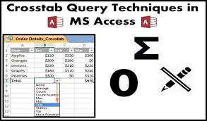 3 Crosstab Query Techniques In Ms Access Techniques Data Recovery Query