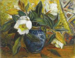 Ibrahim Calli Still Life With Magnolias Oil On Canvas 39 X 50cm Sanatcilar Turk Sanati Tablolar