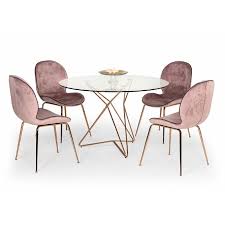 Martha Dining Table In 2020 Glass Round Dining Table Gold Dining Room Table Dining Table Gold