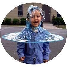 Kids Hands Free Foldable Wearable Raincoat Umbrella Hat F Kids Hands Foldables Raincoat