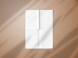Free Folded A4 Poster Mockup Psd In 2020 Poster Mockup Psd Poster Mockup Poster Mockup Free