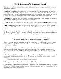 The ph levels in acids are lower than ph levels in alkalines. The 5 Elements Of A Newspaper Article