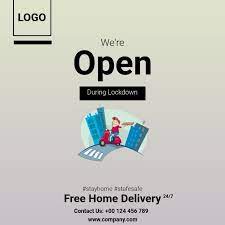 Home Delivery Service Template Design Instagram Post Template Post Templates Instagram Posts