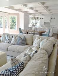 45 Beautiful Coastal Decorating Ideas For Your Inspiration Beach Ocean Decor Living Room Pillows Home Living Room Coastal Living Rooms