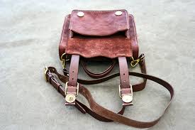 PDF Pattern】Leather Cambridge Bag, Mini Messenger Bag