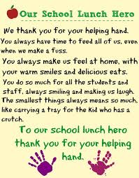 Celebrating School Lunch Hero Day Staff Appreciation Week School Teacher Gifts Teacher Appreciation Week