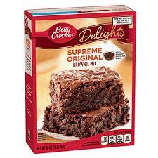Make and bake brownie mix as directed on box. Supreme Original Brownie Mix Brownie Mixes Betty Crocker
