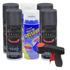 Imo its better than plasti dip but a little more expensive. Buy Plasti Dip Rim Kit 4 Aerosol Cans Luxury Black Sapphire 2 Aerosol Cans Glossifier 1 Cangun Online In Vietnam B073bsgfs4
