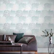 Grove Duck Egg Wallpaper Blue Wallpaper Graham Brown