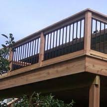 Black Aluminum Deck Railing Somerset Level Deck Railing Kit By Vista Deck Railings Aluminum Decking Building A Deck