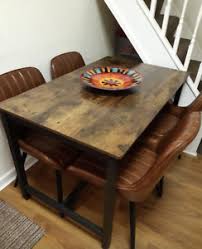 Retro metal kitchen table enamel top cleaner. Industrial Dining Tables For Sale Ebay