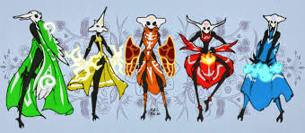 The goldi nanai people in siberia clearly distinguish between the tutelary spirit (ayami), which chooses the shaman, and the helping spirits (syven), which are subordinate to it and are granted to the shaman by the ayami itself. Artstation Great Hollow Spirits Jordan Davis Carter