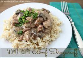 Following world war ii it became a favorite national dish, and it's now perhaps the most recognized dish of russian cuisine. Slow Cooker Beef Stroganoff Yummy Healthy Easy