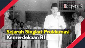 Teks proklamasi tersebut dirumuskan oleh para tokoh bangsa dengan satu tujuan, yaitu untuk. Video Sejarah Singkat Proklamasi Kemerdekaan Ri