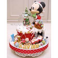The oven was preheated at 200 degree centigrade for 10 minutes. Mickey Mouse Christmas Edition Cake Just For Xavier Mickeymousecake Christmascake Customize Ulang Tahun Mickey Mouse Ulang Tahun Mickey Mouse