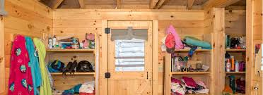 We offer 190 open and wooded sites, with many located on the beaver pond or the west river. Cabins Brown Ledge Camp