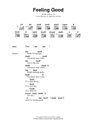 Maybe you would like to learn more about one of these? Feeling Good Guitar Chords Lyrics Zzounds