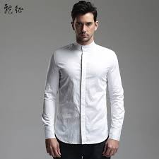 Fabulous Hidden Button Non Iron Shirt For Men White Chinese Shirts Blouses Men Chinese Shirt Mens Shirts Chinese Collar Shirt