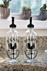 Buy mason jars bathroom accessories set apothecary jars toothbrush holder farmhouse rustic soap dispenser decor q tips 4 pcs silver: Farmhouse Soap Dispenser Soap Dispenser Set Dishes Hands Etsy Soap Dispenser Diy Farmhouse Decor Living Room Soap Dispenser