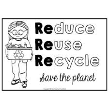 This recycle coloring page is a great activity to do for. Reduce Reuse Recycle Coloring Pages Free Download By Tech Teacher Pto3