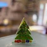 Glass Fused Holiday Tree Tea Light
