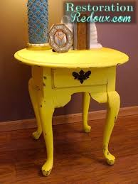 Yellow Table Furniture Yellow Home Decor Painting Furniture Diy