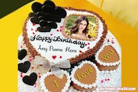 Birthday Cake With Name And Photo Editor Online Download Photo On Candles Birthday Cake Pic Free Download Birthday Cake Chocolate Heart Birthday Cake Cake Name