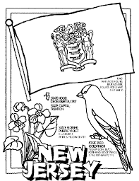 New Jersey On Crayola Com Flag Coloring Pages State Symbols Free Coloring Pages