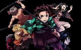 Demon Slayer Black Hair Blonde Blue Eyes Demon Slayer Kimetsu No Yaiba Giyuu Tomioka Inosuke Hashibira Mask Nezuko Kamado Purple Eyes Sakonji Urokodak With Black Background Hd Anime Wallpapers Hd Wallpapers