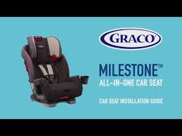 Graco Milestone Car Seat Installation Guide Youtube
