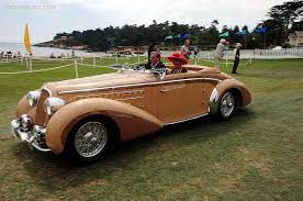 1938 Delahaye Type 135 At The Pebble Beach Concours D Elegance Delahaye Cabriolets Pebble Beach Concours