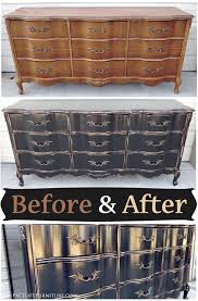 Black French Provincial Dresser Before After Metallic Painted Furniture French Provincial Dresser Paint Furniture