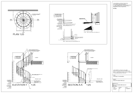 Check overall plan and details. Spiral Staircase Detail Drawings Autocad On Behance