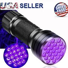 12 Led Ultra Violet Uv Torch Black Light Flashlight For Sale Online Ebay