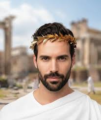 Mens Gold Leaf Crown