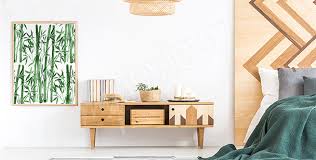 Badezimmerschrank braun lamell bambus badschrank telefonschrank küchenschrank. Poster Schlafzimmer Grosse Der Wand Myloview De