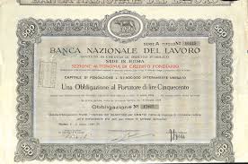 Accedi alla tua area privata. Banca Nazionale Del Lavoro Titolo Finanziario Storico Scripomuseum