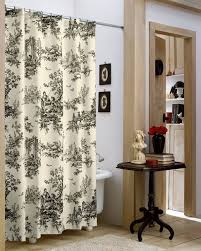 Black And Ivory Curtains Lavish Black Ivory Classic Toile Shower Curtain Ebay White Shower Curtain Black Shower Curtains Black Curtains
