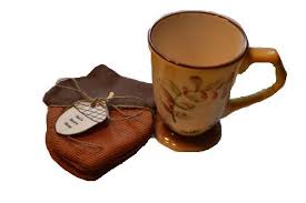 Brown Acorn Coaster Set Fabric Coasters Mug Rug Drink Accessory Table Protector Cloth Mat Table Accent Fabric Coasters Fall Hostess Gifts Drinking Accessories
