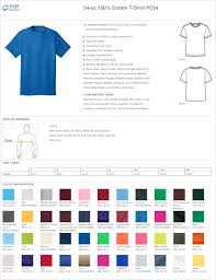 Port And Company T Shirts Size Chart Coolmine Community School