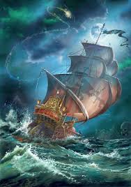 Guy Vasilovich Limited Edition Disney Giclee On Paper Pirate Moon Guy Vasilovich Disney Artwork Disney Art Peter Pan Disney