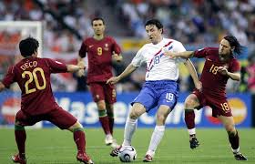 Op het ek waren er halvefinaleplaatsen in 1984, 2000 en 2012. Het Elftal Van Toen Portugal Tegen Nederland In De Achtste Finale Van Het Wk In 2006 Voetbalonline