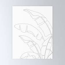 Buy Minimal Line Art Banana Leaves Mini Art Print By Nadja1 Worldwide Shipping Available At Society6 Com Just One Of Millio In 2020 Line Art Mini Art Banana Leaf Art